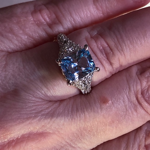 Jewelry - 🎉SALE Sky Blue Topaz Ring Sterling Silver